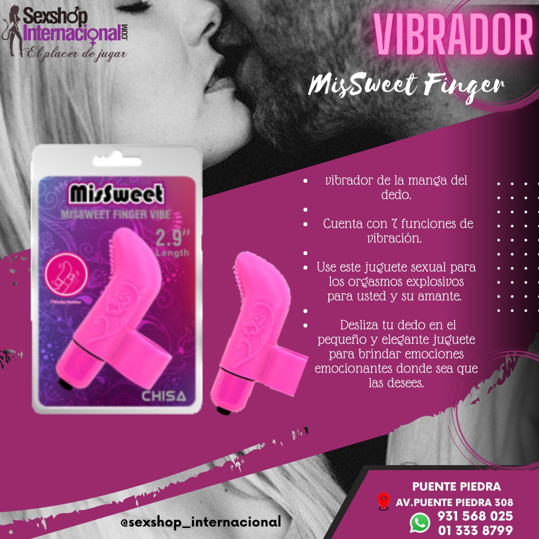 MISSEWEET VIBRADOR DEDAL 7 POTENCIAS-SEXSHOP PTE PIEDRA 931568025